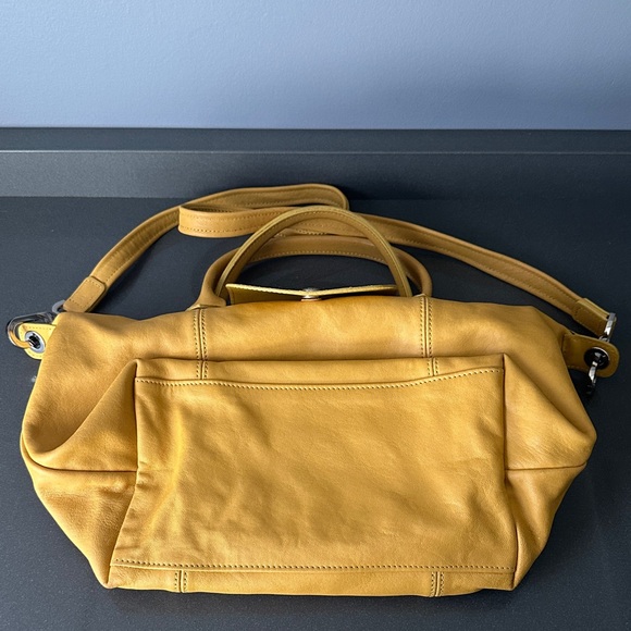 Le Roseau XS Handbag Yellow Chick - Leather | Longchamp US Longchamp Yellow Leather Satchel with Matching Wallet and Key Chain